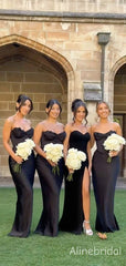 Elegant Strapless Pleated Corset Top Maxi Long Bridesmaid Dress, Prom Dress, PD382245
