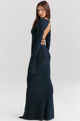 midnight blue maxi dress