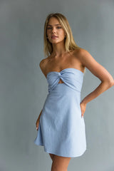 Fiona Twist Front Mini Dress