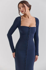 midnight bodycon maxi dress - sale