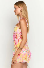 Caspian Strawberry Girl Print Top