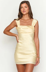 Macayle Yellow Mini Dress