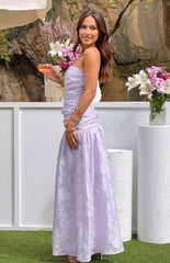Sinclair Lilac Strapless Maxi Dress