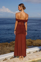 MEILA MAXI DRESS - ESPRESSO