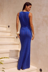 ELLIRA MAXI DRESS - COBALT BLUE