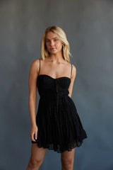 Ivy Lace Bustier Babydoll Mini Dress