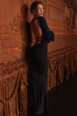 midnight blue maxi dress