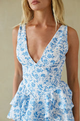 Jill Tiered Ruffle Romper Dress