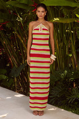 AKAYLA MAXI DRESS - RED MULTI